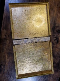 Image 23 of Golden Glorious Large Hand Painted & Rhinestoned Handmade Magnetic Makeup Shrine Makeup Not Included