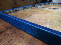 Image 10 of Gorgeous Blue Large Hand Painted & Rhinestoned Handmade Magnetic Makeup Shrine Makeup Not Included