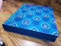 Image 14 of Gorgeous Blue Large Hand Painted & Rhinestoned Handmade Magnetic Makeup Shrine Makeup Not Included