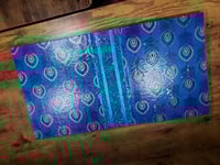 Image 18 of Gorgeous Blue Large Hand Painted & Rhinestoned Handmade Magnetic Makeup Shrine Makeup Not Included