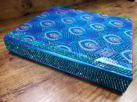 Image 21 of Gorgeous Blue Large Hand Painted & Rhinestoned Handmade Magnetic Makeup Shrine Makeup Not Included