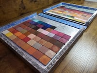 Image 8 of Spring Flowers Large Hand Painted & Rhinestone Decorated Handmade Magnetic Makeup Shrine (Makeup Not