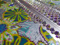 Image 14 of Spring Flowers Large Hand Painted & Rhinestone Decorated Handmade Magnetic Makeup Shrine (Makeup Not