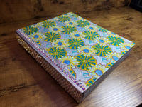 Image 1 of Spring Flowers Large Hand Painted & Rhinestone Decorated Handmade Magnetic Makeup Shrine (Makeup Not