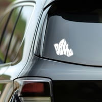Image 1 of Shape of Oahu Decal Sticker