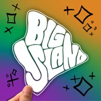 Image 3 of Shape of Big Island Decal Sticker