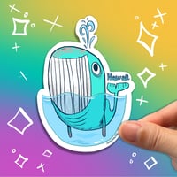 Image 1 of Smiling Whale Sticker