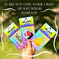 Image 3 of Pineapple Color Wheel Sticker