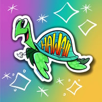 Image 1 of Turtle Hawaii Shell Sticker