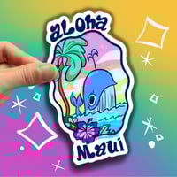 Image 1 of Aloha Maui Whale Sticker