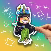 Image 1 of Hula Girl Sticker