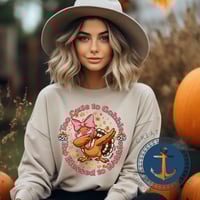 Image 1 of Too Cute to Gobble, Too Blessed to Wobble | Thanksgiving Shirt or Sweatshirt for Women & Kids