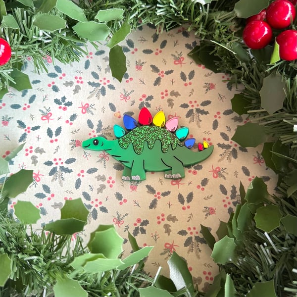 Image of DinoLight Brooch - Tree