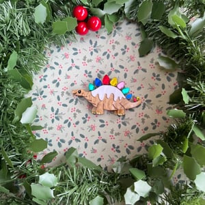 Image of DinoLight Brooch - Pudding