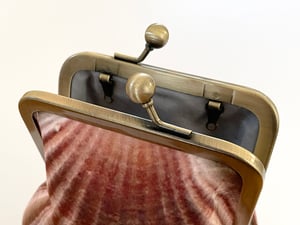 Image of Seashell, crossbody velvet bag with chain handle