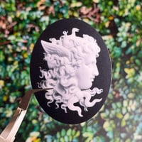 Medusa cameo matte vinyl sticker