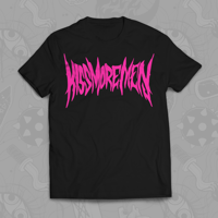 Image 3 of Kissing Men Is Metal - | Pink Logo | T-Shirt