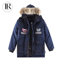 Image 1 of Canada Goose Resolute Parka | Down Winter Coat | Navy Blue