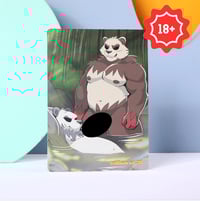 Image 1 of "Pandas at the Hotspring" Art Card Series 1 Limited Edition of 20