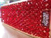 Image 5 of Red Hand Painted Handmade Magnetic Watercolor Shrine: Empty or Full of Watercolors