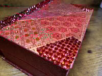 Image 6 of Red Hand Painted Handmade Magnetic Watercolor Shrine: Empty or Full of Watercolors