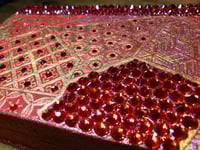 Image 7 of Red Hand Painted Handmade Magnetic Watercolor Shrine: Empty or Full of Watercolors