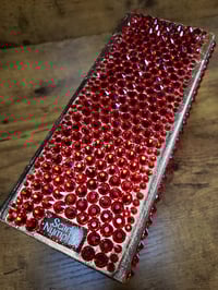 Image 9 of Red Hand Painted Handmade Magnetic Watercolor Shrine: Empty or Full of Watercolors