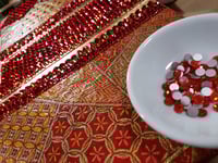 Image 11 of Red Hand Painted Handmade Magnetic Watercolor Shrine: Empty or Full of Watercolors