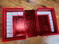 Image 18 of Red Hand Painted Handmade Magnetic Watercolor Shrine: Empty or Full of Watercolors