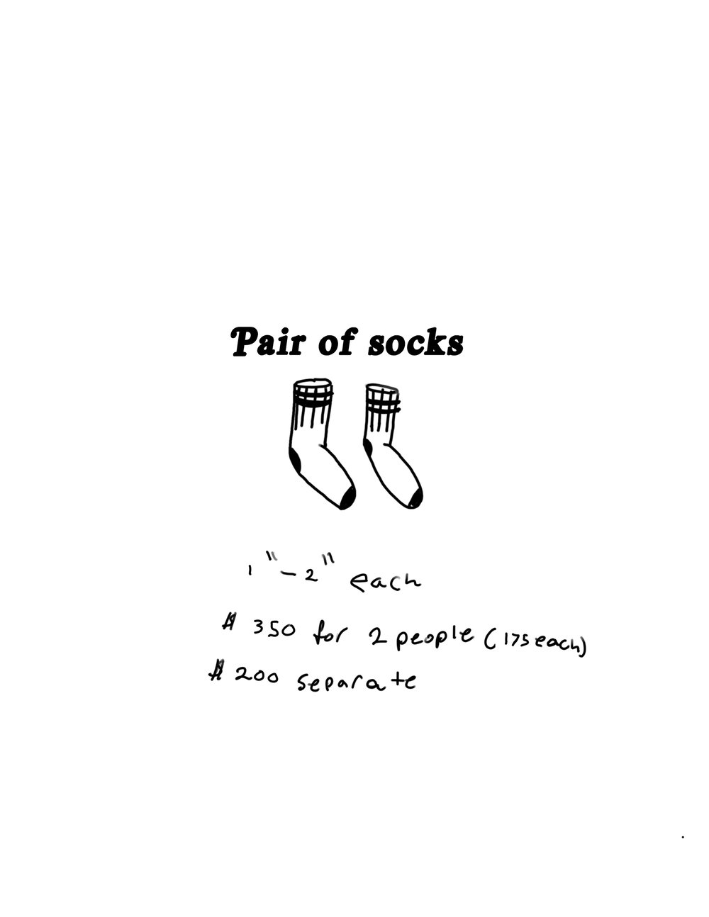 Image of Pair of socks
