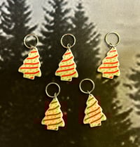Image 2 of 🎄 Little Debbie Christmas Tree Stitch Markers – Crochet & Knitting Accessories 🎄