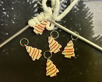Image 3 of 🎄 Little Debbie Christmas Tree Stitch Markers – Crochet & Knitting Accessories 🎄