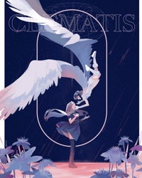 Image 2 of Clematis Riso Print