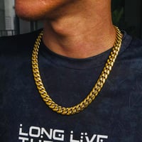 Image 3 of Gold Drip Cuban Link Chain 