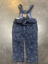 Image 2 of Levi’s Star Print Denim Ruffle Bum Overalls