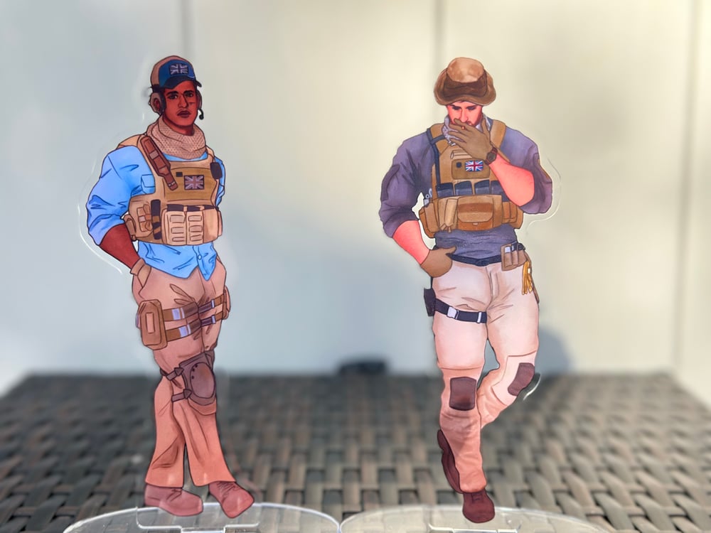 Image of (PRE-ORDER) TF141 Tac Gear Acrylic Standees 7" 