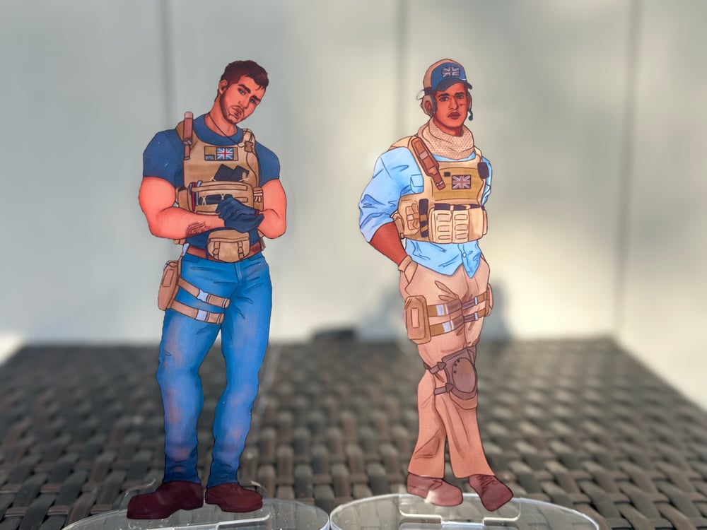 Image of (PRE-ORDER) TF141 Tac Gear Acrylic Standees 7" 