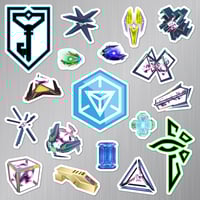 Image 2 of Ingress Prime Sticker/Magnet Sets (18 Pieces)