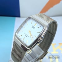 Image 4 of 1992 Citizen Quartz 'Tank' Gold Dress Watch (T4-G02646)