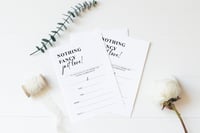 Image 3 of Nothing Fancy Just Love  - DIY Fill In Yourself Invitations 