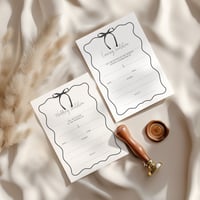 Image 2 of Love Bow - DIY Fill In Yourself Invitations 