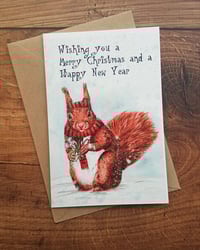 Red Squirrel (Christmas Card)