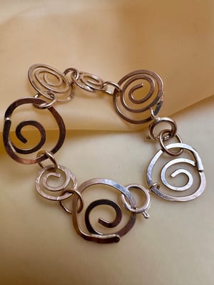 Image of "Spinning" spiral chain bracelet