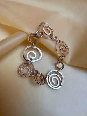 Image of "Spinning" spiral chain bracelet