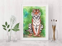 Image 2 of Tiger (A5 Mounted print)