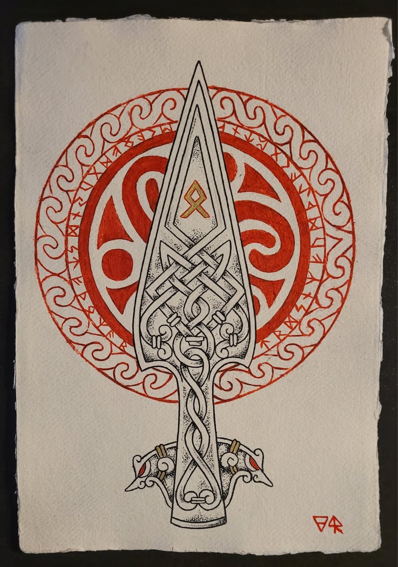 Image of Odin's Spear original artwork 