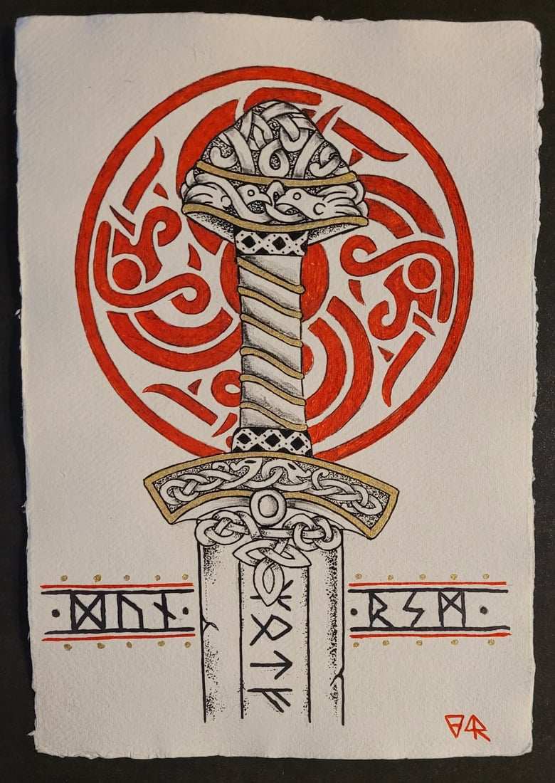 Image of Viking Sword II original artwork 