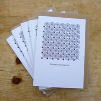 Image 1 of Pack of 5 Christmas Cards - The Stars in the Bright Sky