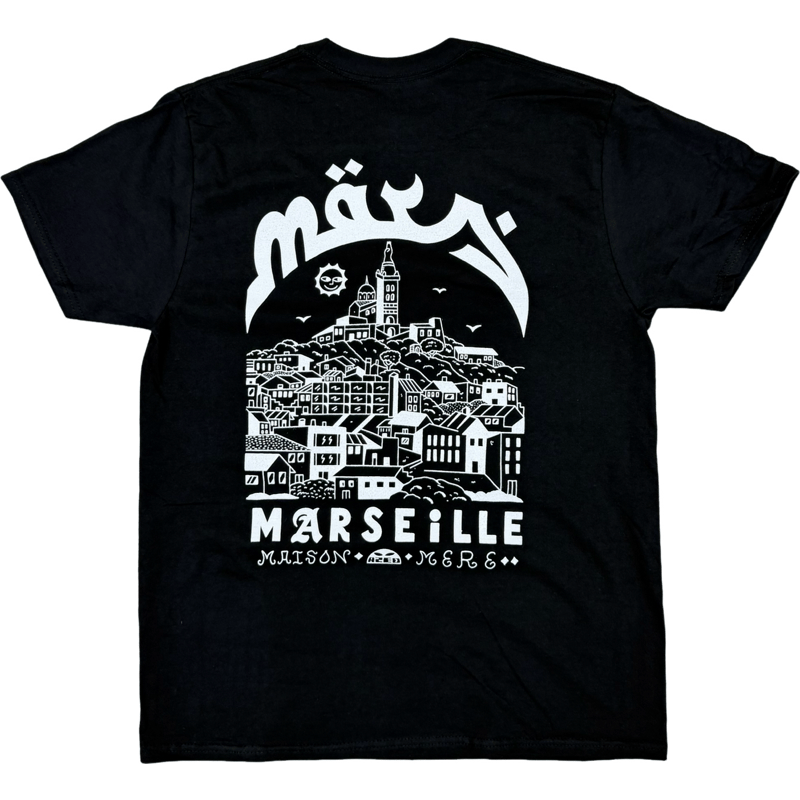 T-SHIRT MARS V2 AZED X MAISON MÈRE  (NOIR/BLANC)
