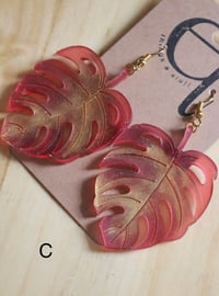 Image 4 of monstera ohrringe